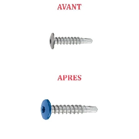 Vis autoperceuses 5,5x30 mm pour panneaux de façade sur ossature acier SX Inox A2 par 50