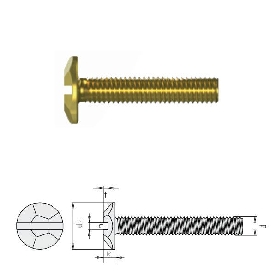 Vis à métaux M6x30 décoratives de balcon par 50