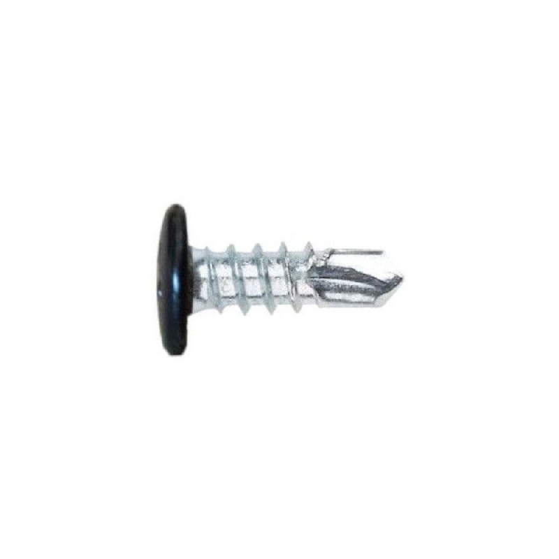 Vis autoperceuse 4,8x38 mm RAL 9005 noir foncé tête type rivet par 100