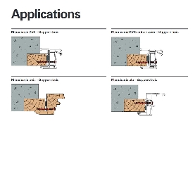 Vis réglable SFS SPTR-V6 6x70 mm RAL 7016 pose en neuf et rénovation sur support bois par 100