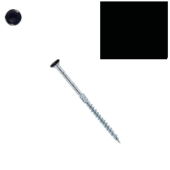 Vis bois Torx 5x70 mm RAL 9005 noir foncé par 50