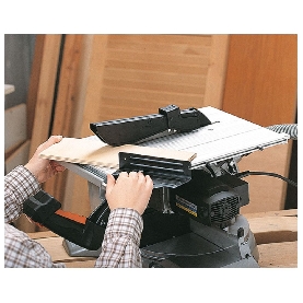 Scie à onglet inclinable avec table supérieure Virutex TM33W version bois