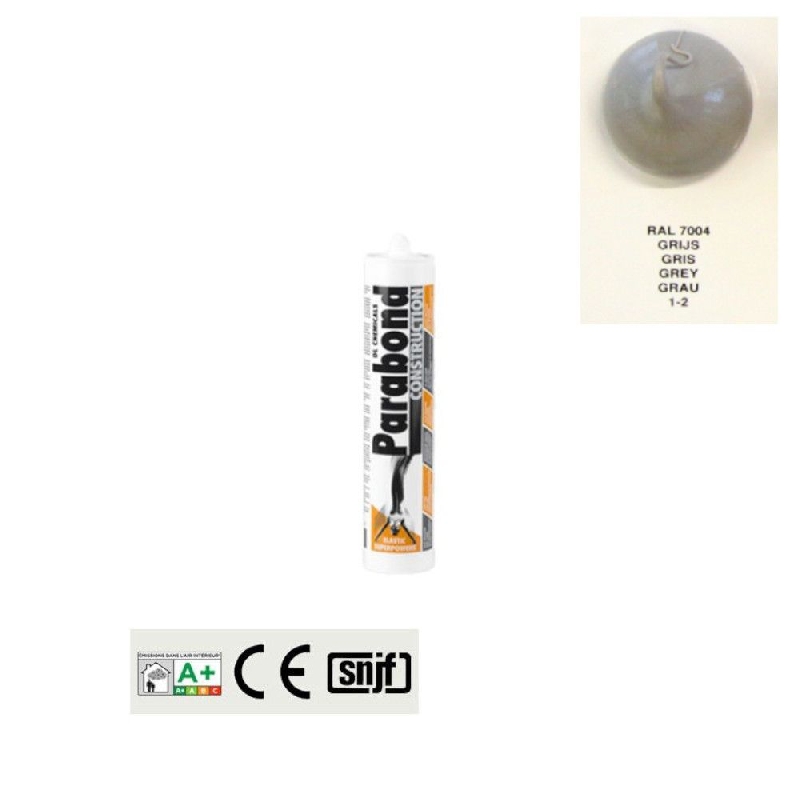 Mastic colle Parabond construction RAL 7004 gris