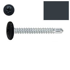 Vis autoperceuses 4,2x19 mm RAL 7016 gris anthracite tête rondelle par 100