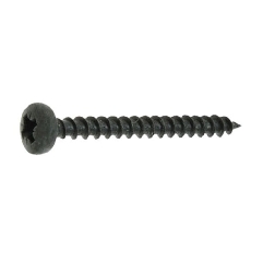 Vis bois 4x20 mm tête cylindrique noire Pozidriv par 500