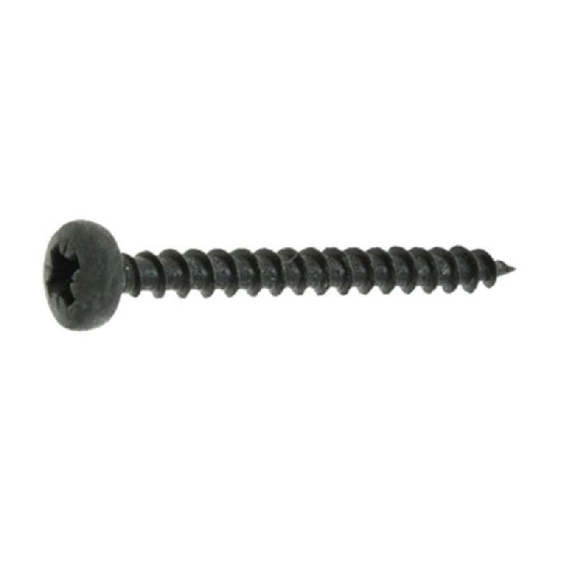 Vis bois 4x40 mm tête cylindrique noire Pozidriv par 500