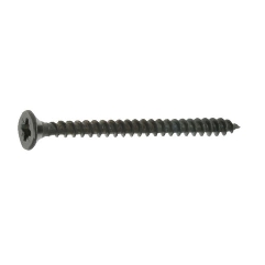 Vis bois 3x25 mm tête fraisée noire par 500