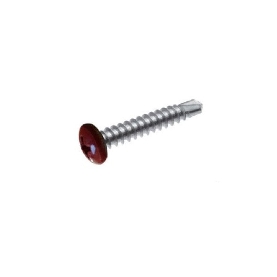 Vis autoperceuses 4,2x16 mm RAL 3009 Rouge Oxyde tête cylindrique Ph par 100