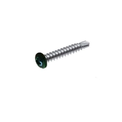 Vis autoperceuses 4,2x16 mm RAL 6005 vert mousse tête cylindrique Ph par 100