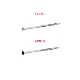 Vis pour bardage Inox A2 3,2x30 mm couleur au choix tête cylindrique Torx par 1000