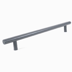 Poignée de cuisine gris anthracite entraxe 320 mm longueur 385 mm Inox AISI 304