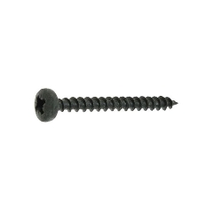 Vis bois 4,5x40 mm tête cylindrique noire Pozidriv par 500