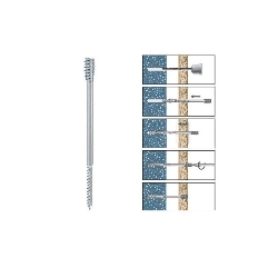 Vis d'écartement 6x100 mm tête Torx pour menuiserie par 200