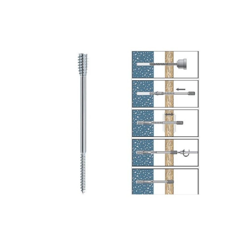 Vis d'écartement 6x100 mm tête Torx pour menuiserie par 200