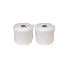 Lot de 2 bobines d'essuyage blanc