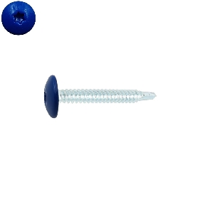 Vis penture autoperceuses 4,8x38 mm RAL 5010 bleu zinguées par 50