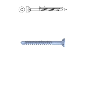 Vis pour médium Sparibo 3,5x40 mm autoperceuses bois par 100