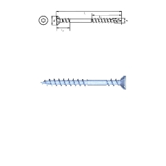 Vis pour fixation de panneaux OSB 4,5x60 mm par 200