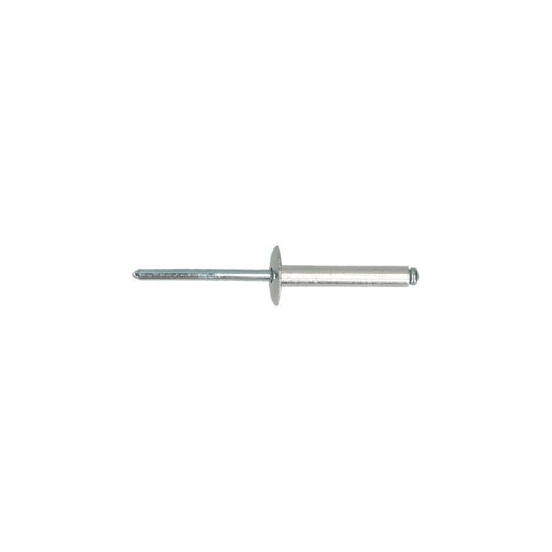 Rivets aveugle tête large 4x16 mm Aluminium Acier DIN 7337C par 500