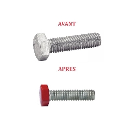 Vis à métaux M6x35 couleur au choix tête hexagonale Inox A2 par 500