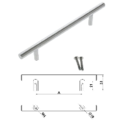 Lot de 2 poignées de cuisine entraxe 160 mm