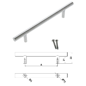 Lot de 2 poignées de cuisine entraxe 160 mm