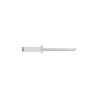 Rivets 4,8x10 mm blanc RAL 9003 ALU acier par 100