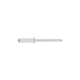 Rivets 4,8x10 mm blanc RAL 9003 ALU acier par 100