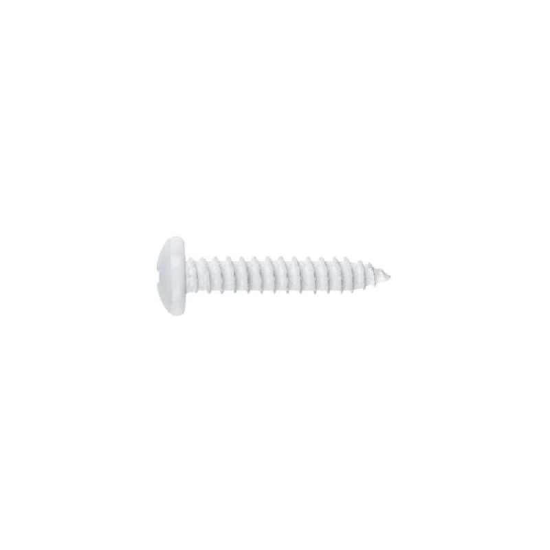 Vis tôle 4,2x13 mm blanche tête cylindrique Ph par 500