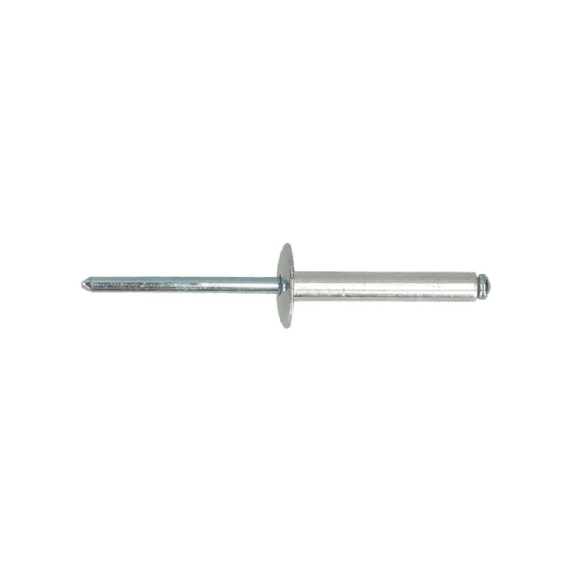 Rivets aveugle tête large 4,8x12 mm Aluminium Acier DIN 7337C par 250