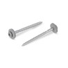 Vis de rive 4,5x25 mm RAL 7030 gris pierre Inox A2 avec EPDM 15 mm par 50