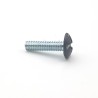 Vis poêlier M4x16 mm RAL 7016 gris anthracite acier zingué tête cylindrique large par 50