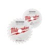 Lot 2 lames de scies circulaires 190 mm alésage 30mm 24 et 48 dents Milwaukee