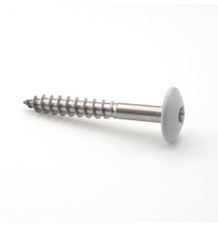 Vis pour panneaux de façade 4,8x38 mm RAL 7035 gris clair Inox A2 par 100