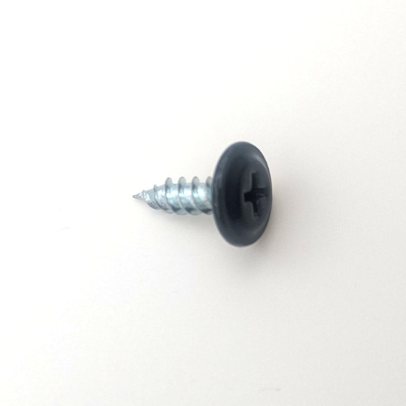 Vis à tôle et bois RAL 7016 gris anthracite 4,2x13 mm tête extra-large zinguée par 100