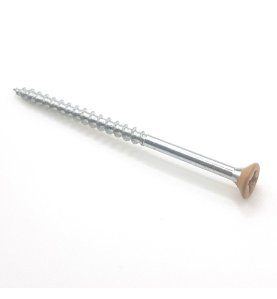 Vis bois tête fraisée 4x70 mm couleur chêne moyen Pz zn par 100