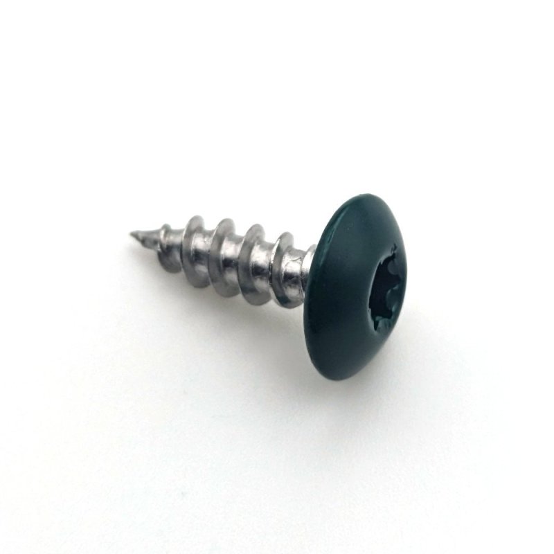 Vis penture 6x25 mm Inox A2 gris anthracite RAL 7016 par 50