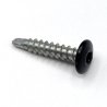 Vis panneaux façade autoperceuses RAL 9005 noir foncé SFS SX3 5,5x30 mm Inox A2 par 50