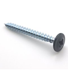Vis bois pour parois arrière 4x40 mm RAL 7016 gris anthracite tête large Zn par 50
