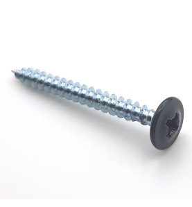 Vis bois pour parois arrière 4x40 mm RAL 7016 gris anthracite tête large Zn par 50