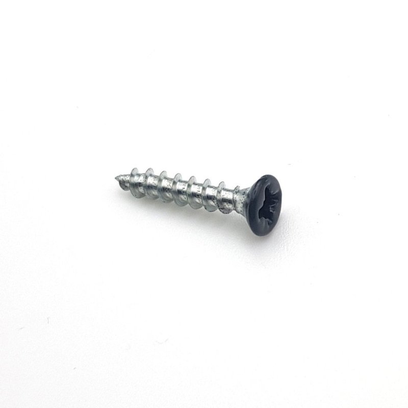 Vis bois tête fraisée 3x30 mm RAL 7016 gris anthracite Pz zn par 100