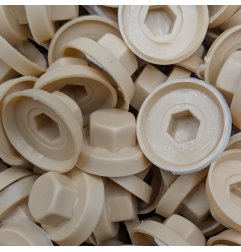 Capuchons 8 mm RAL 1001 Beige pour vis autoperceuses hexagonales 4,8 mm & 5,5 mm par 100