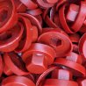 Capuchons 8 mm RAL 3011 rouge brun pour vis autoperceuses hexagonales 4,8 mm & 5,5 mm par 100