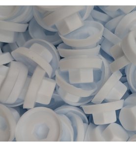 Capuchons 8 mm RAL 9018 blanc pour vis autoperceuses hexagonales 4,8 mm & 5,5 mm par 100