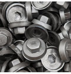 Capuchons 8 mm RAL 9005 noir pour vis autoperceuses hexagonales 4,8 mm & 5,5 mm par 100