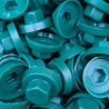 Capuchons 8 mm RAL 6028 vert pour vis autoperceuses hexagonales 4,8 mm & 5,5 mm par 100