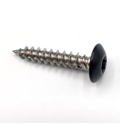 Vis penture 6x35 mm Inox A2 noir foncé RAL 9005 par 50