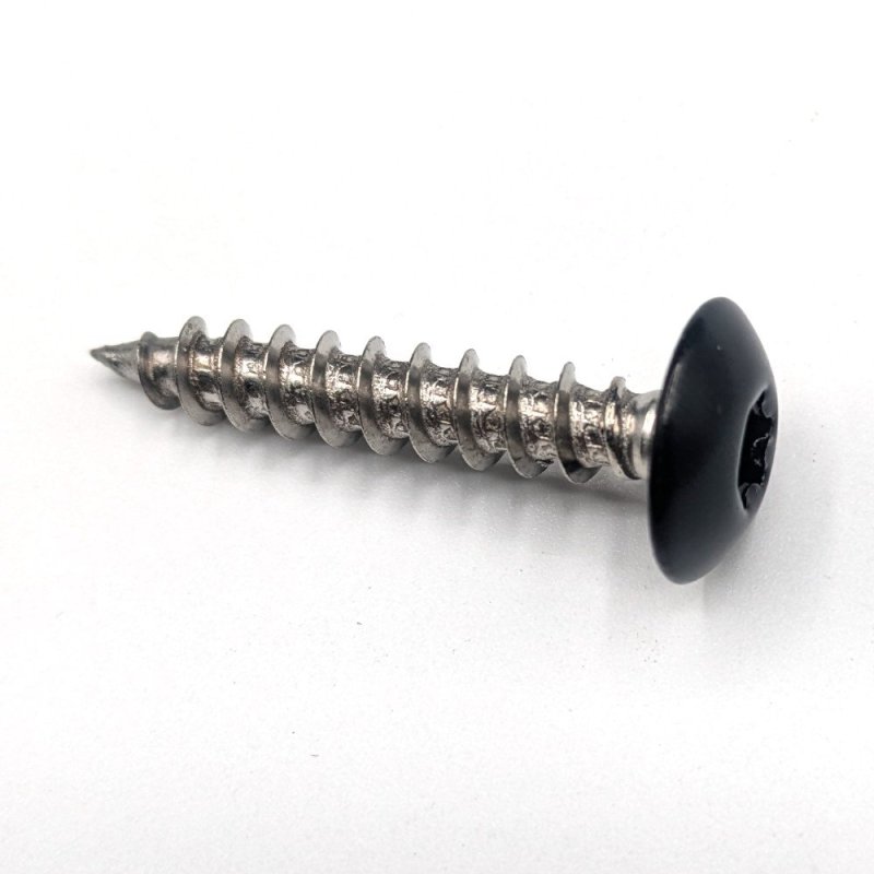 Vis penture 6x35 mm Inox A2 noir foncé RAL 9005 par 50 Vis penture 6x35 mm Inox A2 noir foncé RAL 9005 par 50