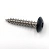 Vis penture 6x35 mm Inox A2 noir foncé RAL 9005 par 50