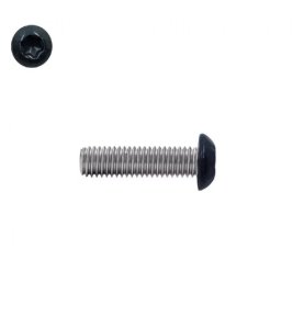Vis à métaux M6x12 mm tête bombée Tx Inox A2 RAL 7016 gris anthracite par 50